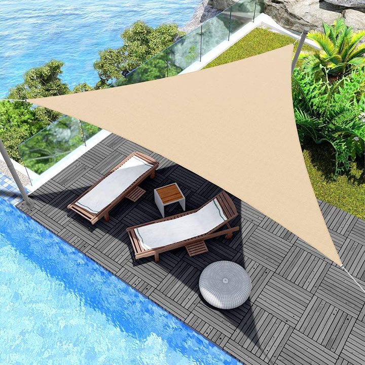 Tenda a vela parasole per piscina di grandi dimensioni, larghezza 6 m